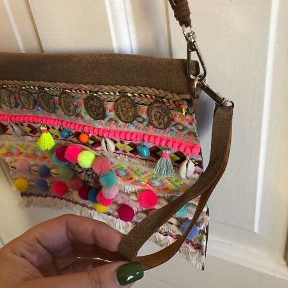 Colorful textured Genuine Leather purse - Picture 7 of 8